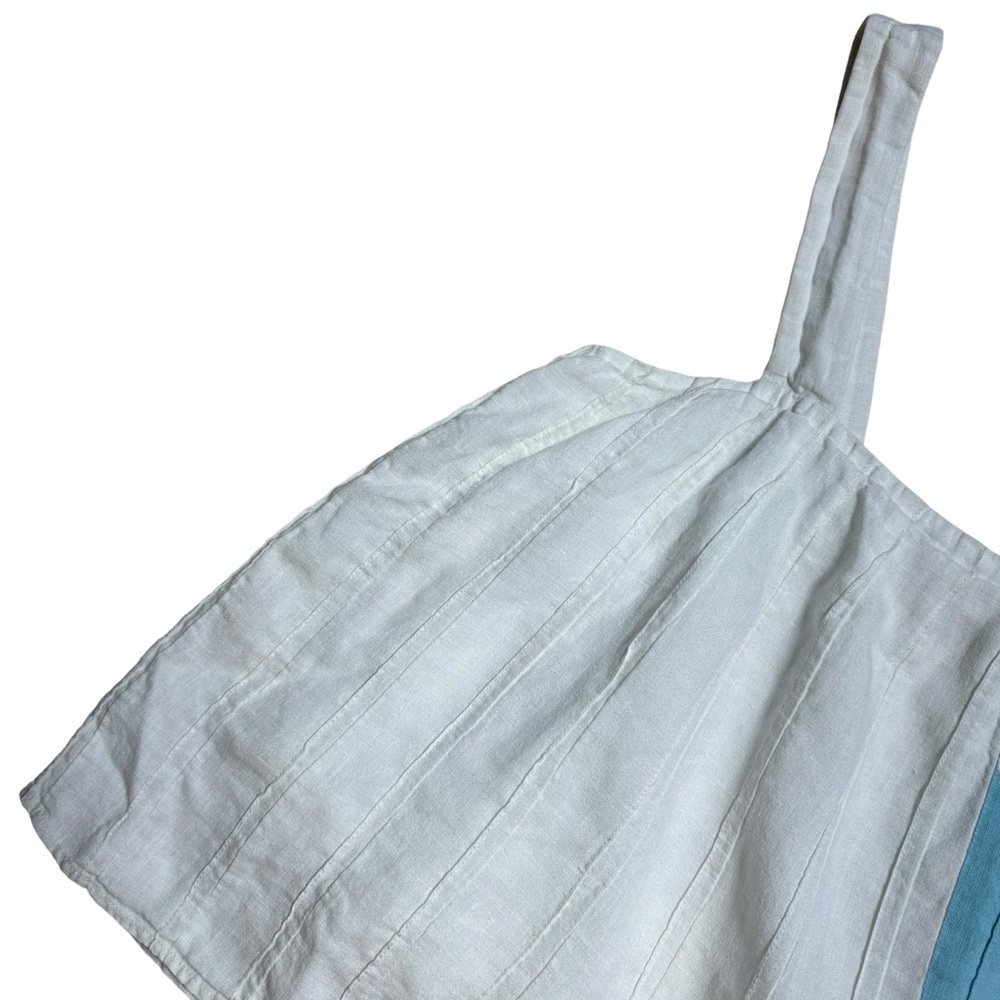 Mara Hoffman White Linen Patchwork Tomoe Top Wome… - image 3